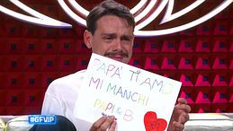 Renato Biancardi in lacrime per il regalo della figlia Roberta