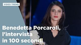 Benedetta Porcaroli, l'intervista in 100 secondi