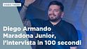 Diego Armando Maradona Junior, l'intervista in 100 secondi