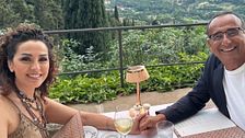 Carlo Conti, gli auguri alla moglie Francesca Vaccaro