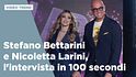 Stefano Bettarini e Nicoletta Larini, l'intervista in 100 secondi