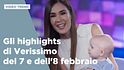 Gli highlights di Verissimo del 7 e dell'8 febbraio