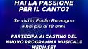Hai la passione per il canto? Scrivi qui