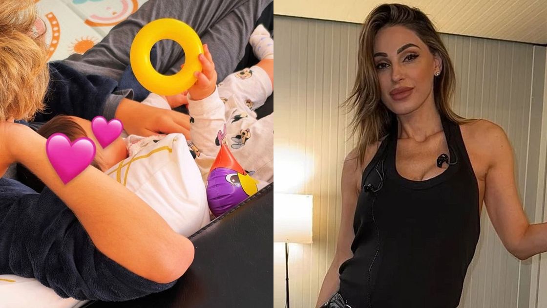 Anna Tatangelo, la tenera foto dei figli Andrea e Beatrice: 