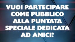Partecipa come pubblico alla puntata speciale di Verissimo dedicata ad Amici