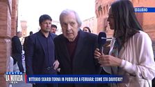 Vittorio Sgarbi torna a parlare in pubblico a Ferrara: “Sto benissimo”