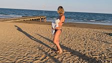 Federica Pellegrini, la prima volta al mare della seconda figlia Rachele