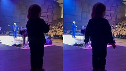 Al Bano, il primo concerto del nipotino Axel