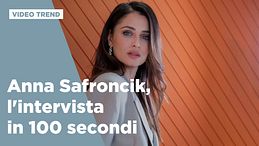 Anna Safroncik, l'intervista in 100 secondi