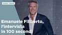 Emanuele Filiberto, l'intervista in 100 secondi