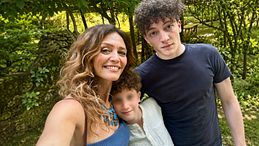 Francesca Cavallin, la foto con i figli Leonardo e Jacopo