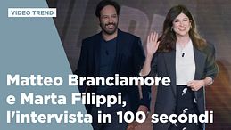Matteo Branciamore e Marta Filippi, l'intervista in 100 secondi