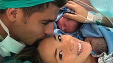 Alice Campello e Alvaro Morata, gli auguri per i gemellini