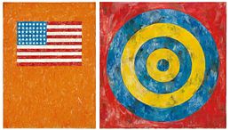 Le bandiere e i simboli di Jasper Johns in mostra al Guggenheim Museum di Bilbao