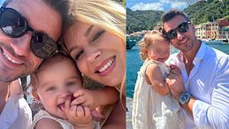 Damiano Carrara, la dedica alla moglie e alla figlia 