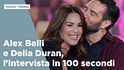 Alex Belli e Delia Duran, l'intervista in 100 secondi