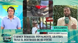 Carmen Borrego habla, en exclusiva, tras el destrozo de su coche en 'El verano se mueve'