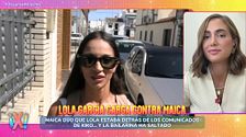 Lola, pareja de Kiko Rivera, muestra su enfado con las palabras de Maica hacia ella y Kiko Rivera y la colaboradora responde