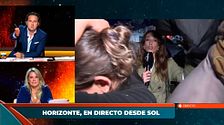 Tensión con Rebeca Crespo en la acampada de Sol durante una conexión de 'Horizonte'