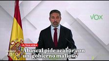 La reacción de Santiago Abascal al adelanto electoral: "Esta es la última oportunidad y no la vamos a desaprovechar"