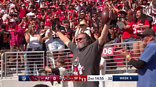 El touchdown de los 49ers que acabó en el clon de Jack Black