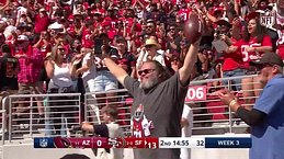 El touchdown de los 49ers que acabó en el clon de Jack Black
