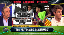 Álex Silvestre explota en El Chiringuito tras las palabras de Rodri Hernández contra el Valencia: "Me ha decepcionado"
