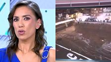 El enfado de Patricia Pardo ante las lluvias de Valencia y el recuerdo de la DANA
