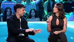 El tensísimo reencuentro de Juanpi y Sandra Barrios destapa la verdad de lo que pasó entre ellos: "Me llamaron para ser tentador cuando no estaba con ella"