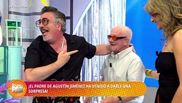 Agustín Jiménez se emociona con la visita sorpresa de su padre: "Él siempre quiso ser humorista"