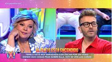 Terelu Campos y Óscar Repo protagonizan un tenso cara a cara: "Prefiero que me bloqueen a la bienvenida que recibí"