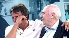 Ion Aramendi no puede contener las lágrimas al reencontrarse con su padre