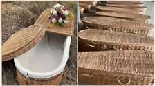 Ataúdes de mimbre, la alternativa ecológica que revoluciona la forma de dar el último adiós