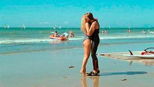 Pauline en la playa