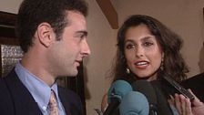 Enrique Ponce y Paloma Cuevas anunciaron su boda en 1996: "Va a ser el 25 de octubre en Valencia"