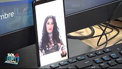 Sofía entrevista a su madre por videollamada