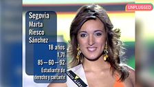 Antes de trabajar con Ana Rosa, Marta Riesco probó suerte en 'Miss España' con 18 años