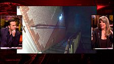Las cámaras de seguridad captan algo misterioso al otro lado de su casa