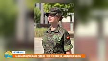 Primera foto de la princesa Leonor con uniforme militar