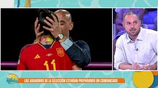 Borja Méndez transmite parte del comunicado con las primeras palabras de Jennifer Hermoso tras la comparecencia de Luis Rubiales