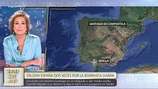 Un avión con destino a Santiago desde Lanzarote acaba en Sevilla por culpa de la borrasca