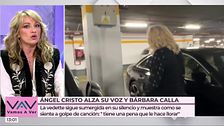 Sandra Aladro, tras hablar con los periodistas que esperaban a Bárbara Rey: "Cambia de actitud cuando sabe que hay prensa"
