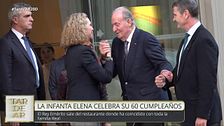 El curioso saludo de la infanta Elena y su padre al despedirse: “Es como el de los jugadores de baloncesto”