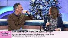 Una compañera de Telecinco se entera en directo de que le ha tocado 'El Gordo' de Navidad