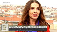 La reacción de Victoria Abril tras ser acusada de una presunta agresión sexual