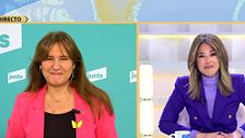 Laura Borrás, presidenta de Junts, tras salvar los decretos 'ómnibus' y anticrisis del Gobierno: "Como independentistas esperamos tener todas las competencias"