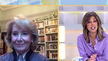 Esperanza Aguirre, contra el PSOE: "La amnistía no solo es perdonar, es pedir perdón a los terroristas"