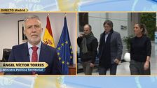 La entrevista del ministro de Política Territorial analizando posible acuerda con Junts