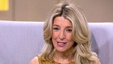 Yolanda Díaz, al ser preguntada por las declaraciones de Page: "Sólo opino de propuestas"
