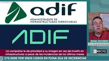 El portavoz del Sindicato Ferroviario, después de que ADIF haya cambiado de logo por 270.000€: "Los trabajadores están indignados"